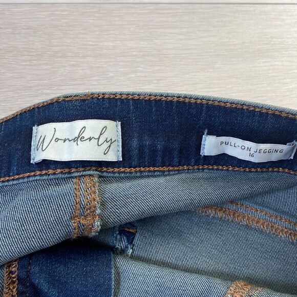 Wonderly Plus High Waist Pull On Skinny Jeggings 16 Regular NWT - Picture 6 of 8